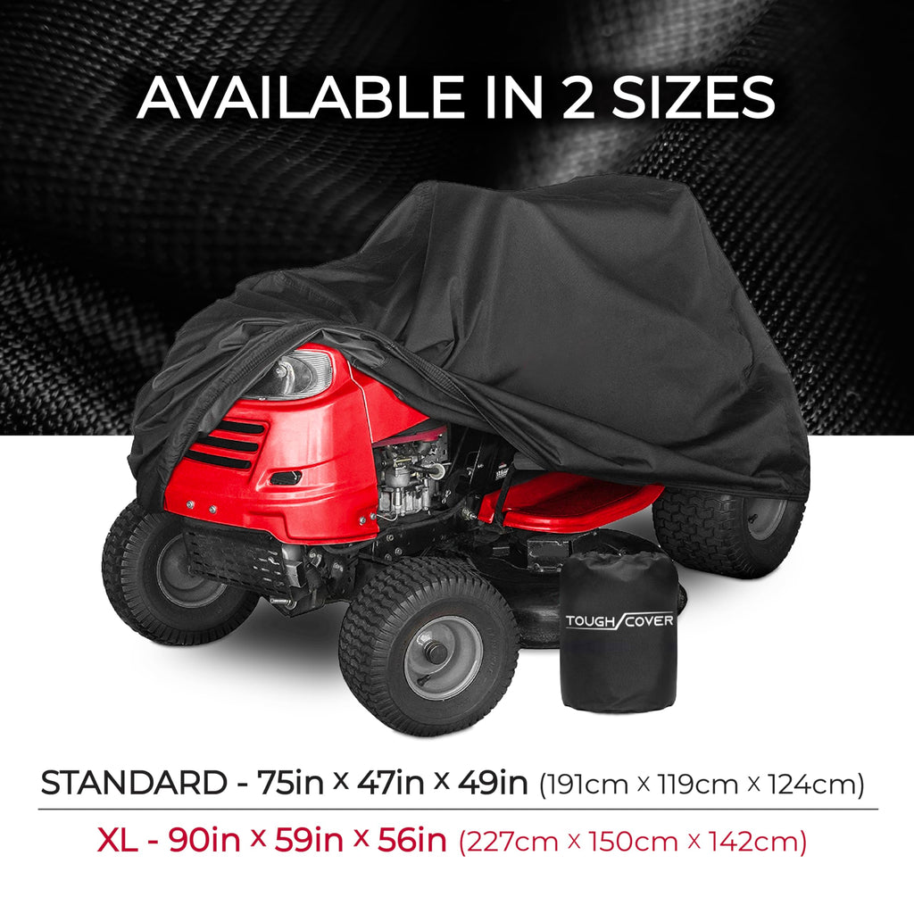 Tough Cover Riding Lawn Mower Cover - 600D Marine Grade Fabric, 54"
