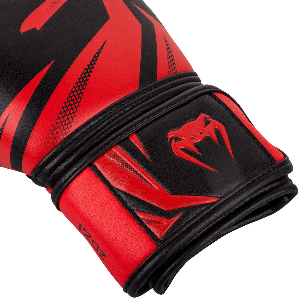 Venum Challenger 3.0 Boxing Gloves – 12 Oz Triple Density Foam – Black/Red
