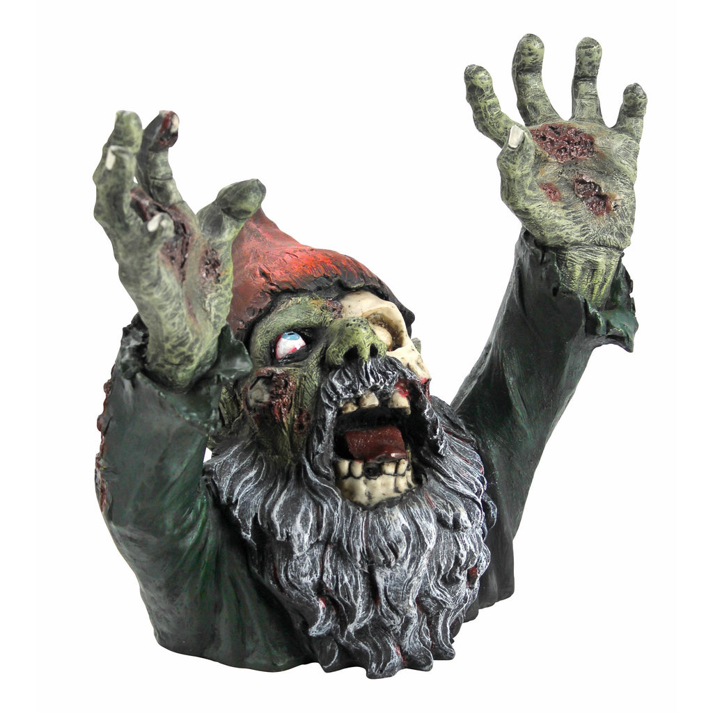 Design Toscano Zombie Gnombie Garden Gnome – Gothic Polyresin Statue