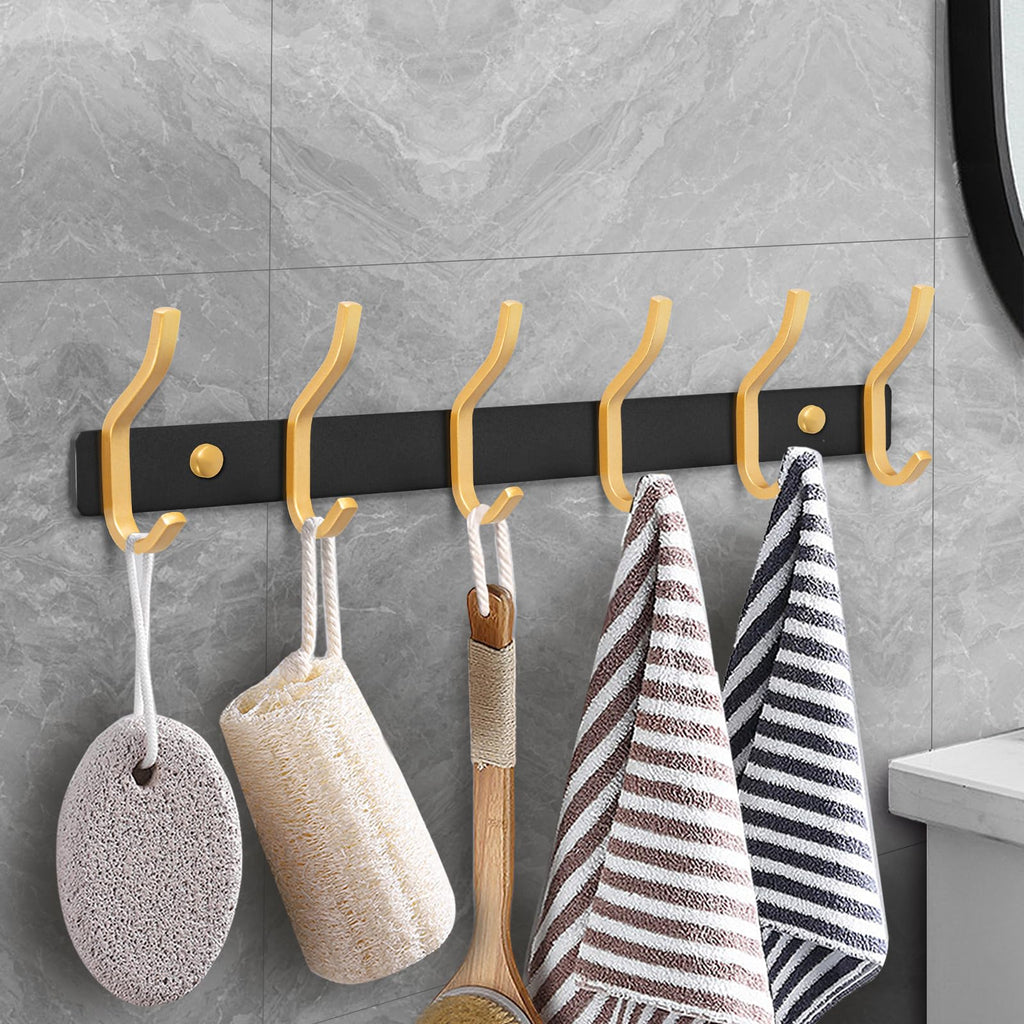 MEIJO Coat Hooks Wall Mounted, Coat Rack Wall Mounted Stainless Steel Heavy Duty Wall Hook, Coat Hooks for Door, Bedroom, Bathroom - image 3