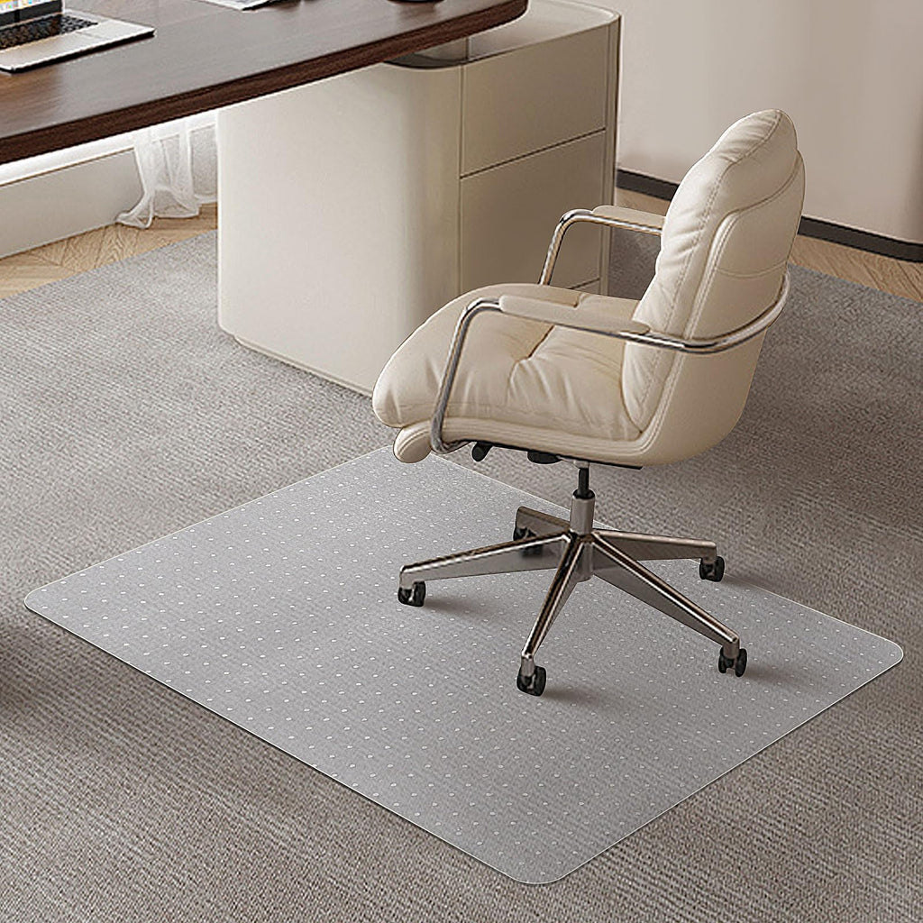 SHAREWIN Office Chair Mat for Carpet Floors – 120x90cm Clear PVC Protector
