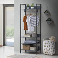 Timber Art Design Zahra Open Wardrobe – Modern Wood Storage with 4 Shelves