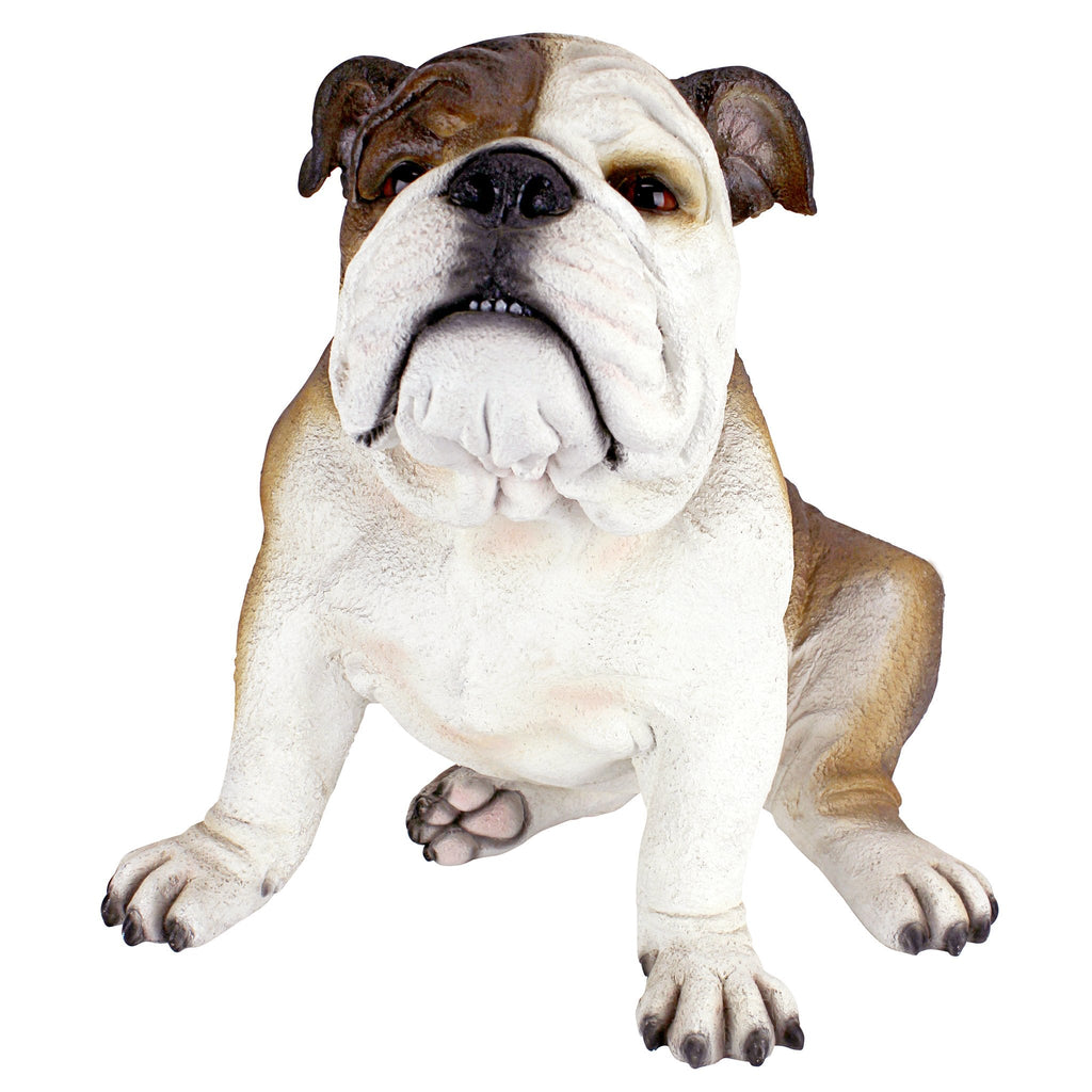 Design Toscano Buster the Bulldog Garden Statue – 16 Inch Resin Decor