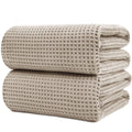 Polyte Microfibre Bath Sheets – Quick Dry Waffle Weave Towels, Set of 2