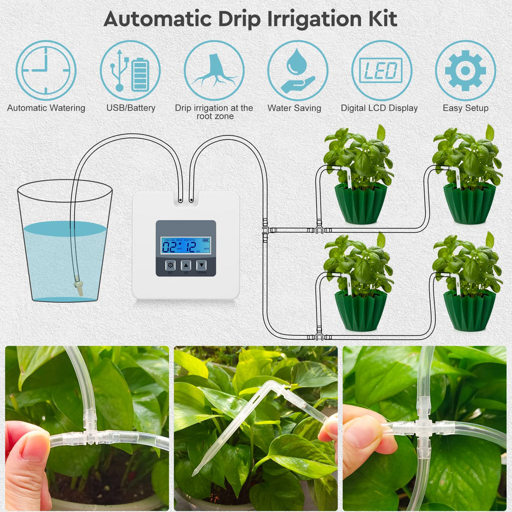 Automatic Drip Irrigation System | Indoor Plant Watering Kit