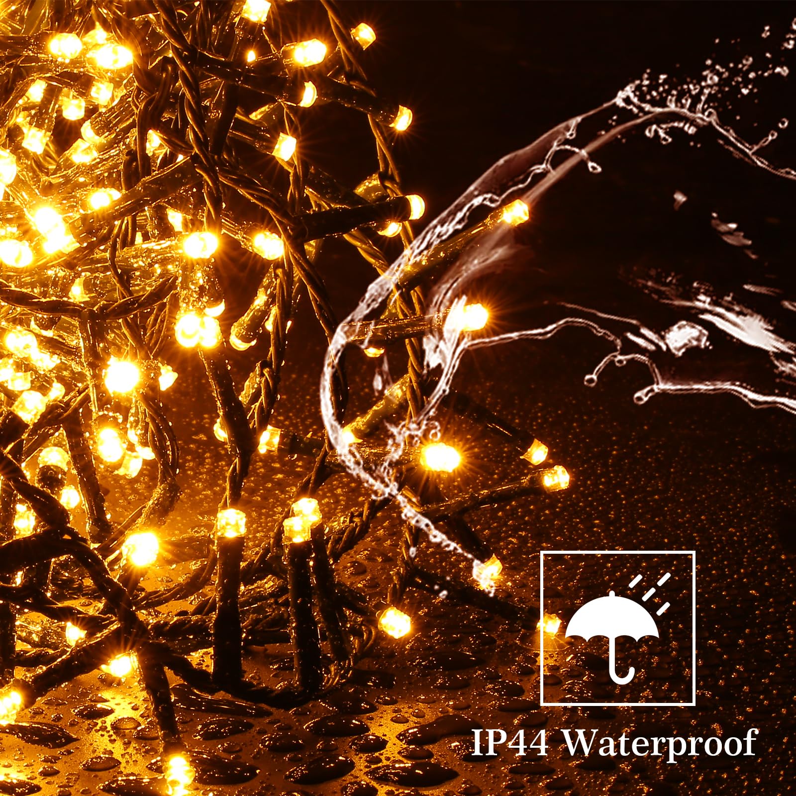 Marchpower 50m 2000 LED Cluster Christmas Lights | 8 Modes Waterproof