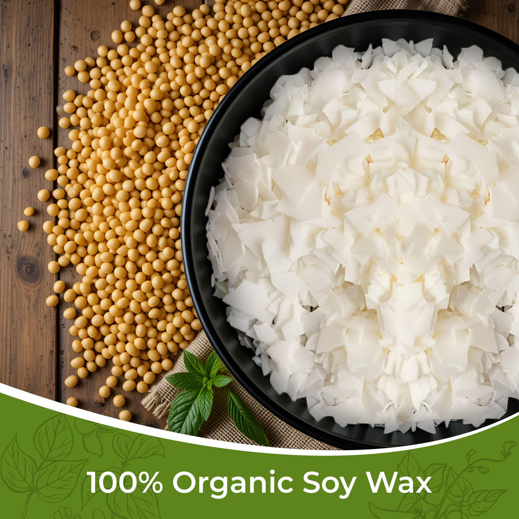 Auroh 100% Pure Soy Wax Flakes for Candle Making – 10KG Natural Soya