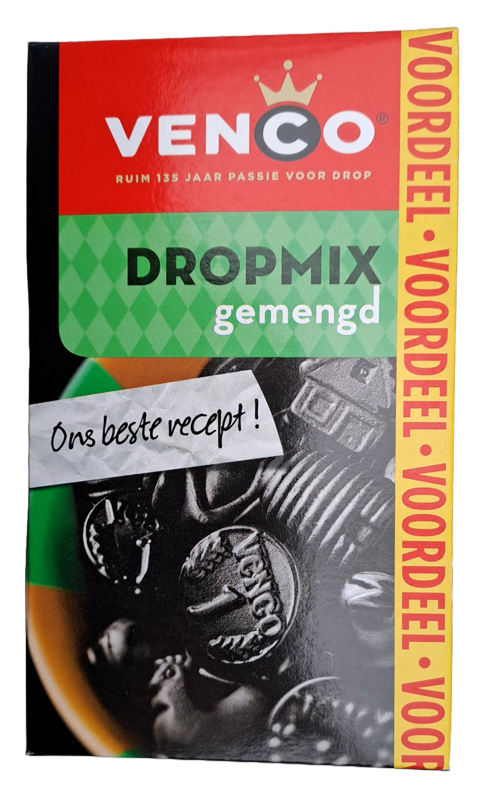 Venco Dutch Liquorice Drop Mix – Sweet & Salt Assorted Candy, 475g