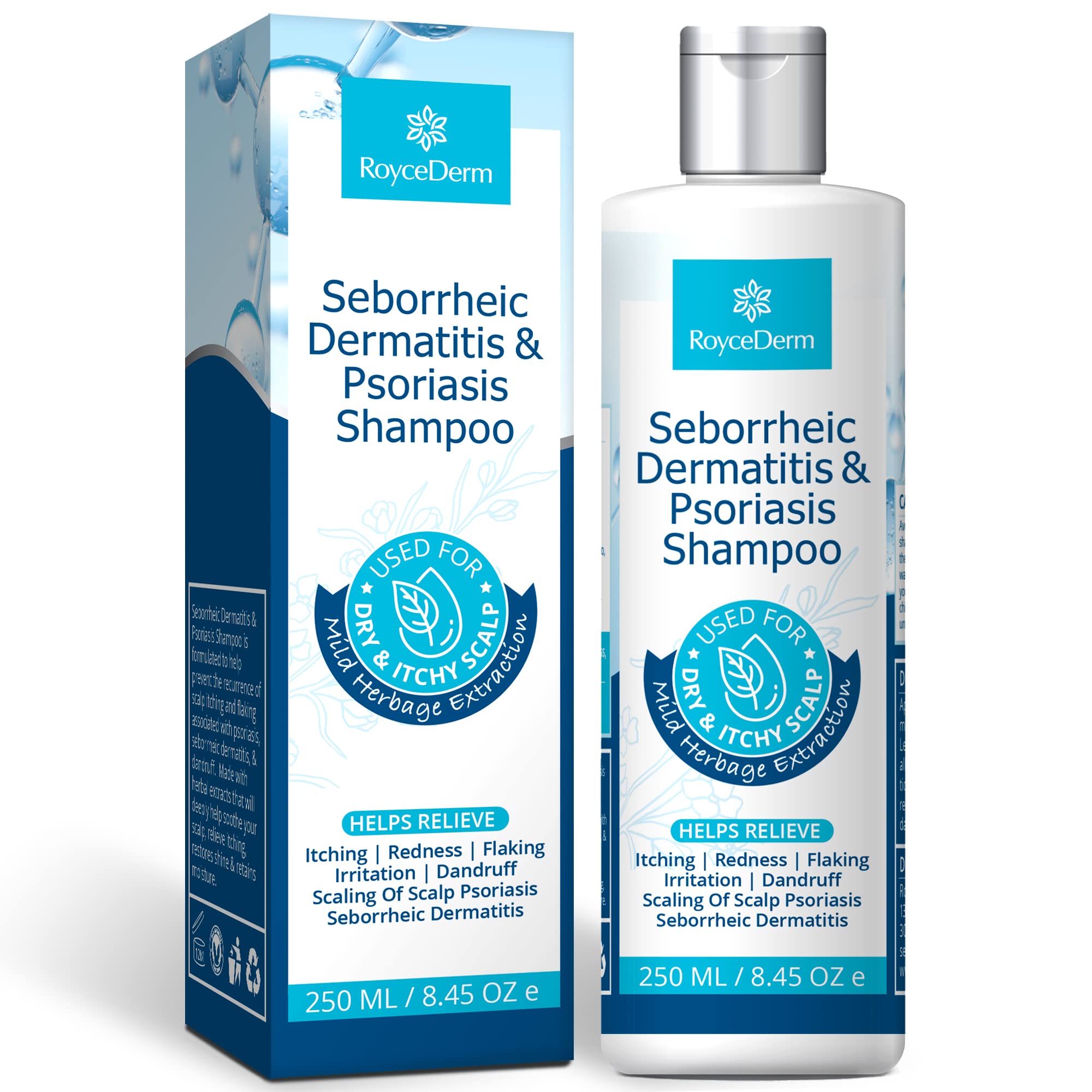 Roycederm Seborrheic Dermatitis & Psoriasis Shampoo - Scalp Treatment