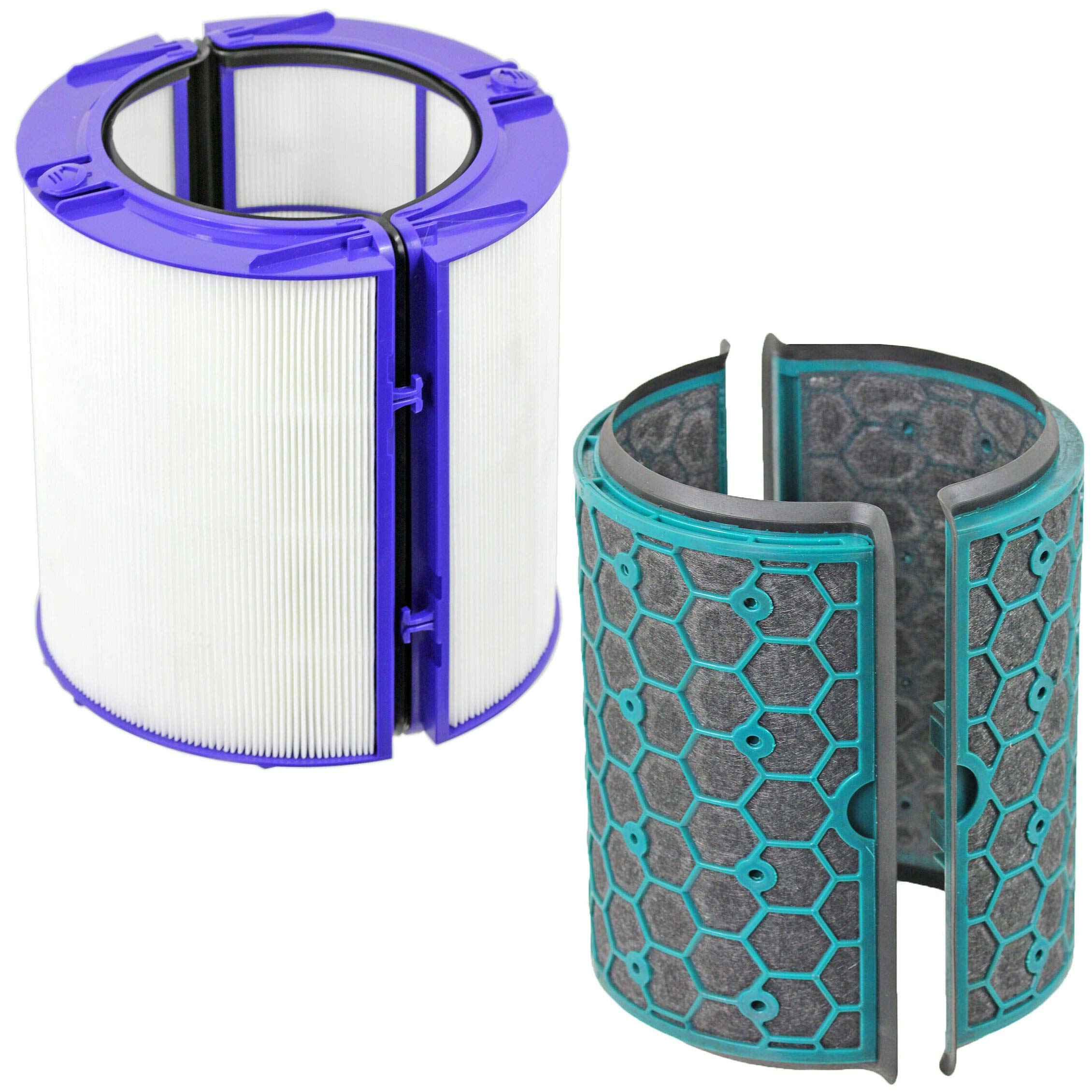 SPARES2GO 360 Glass HEPA & Carbon Filter for Dyson DP04 HP04 TP04 TP07