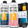 Nicpro 16oz Crystal Clear Epoxy Resin Kit | Food Safe Casting & Coating