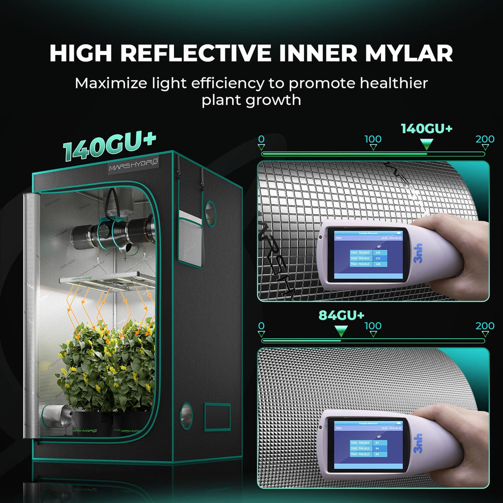 Mars Hydro 60x60x140cm Grow Tent | Reflective 1680D Mylar Indoor Tent