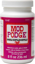 Mod Podge Sparkle Waterbase Sealer, Glue and Finish - Clear, 8 oz