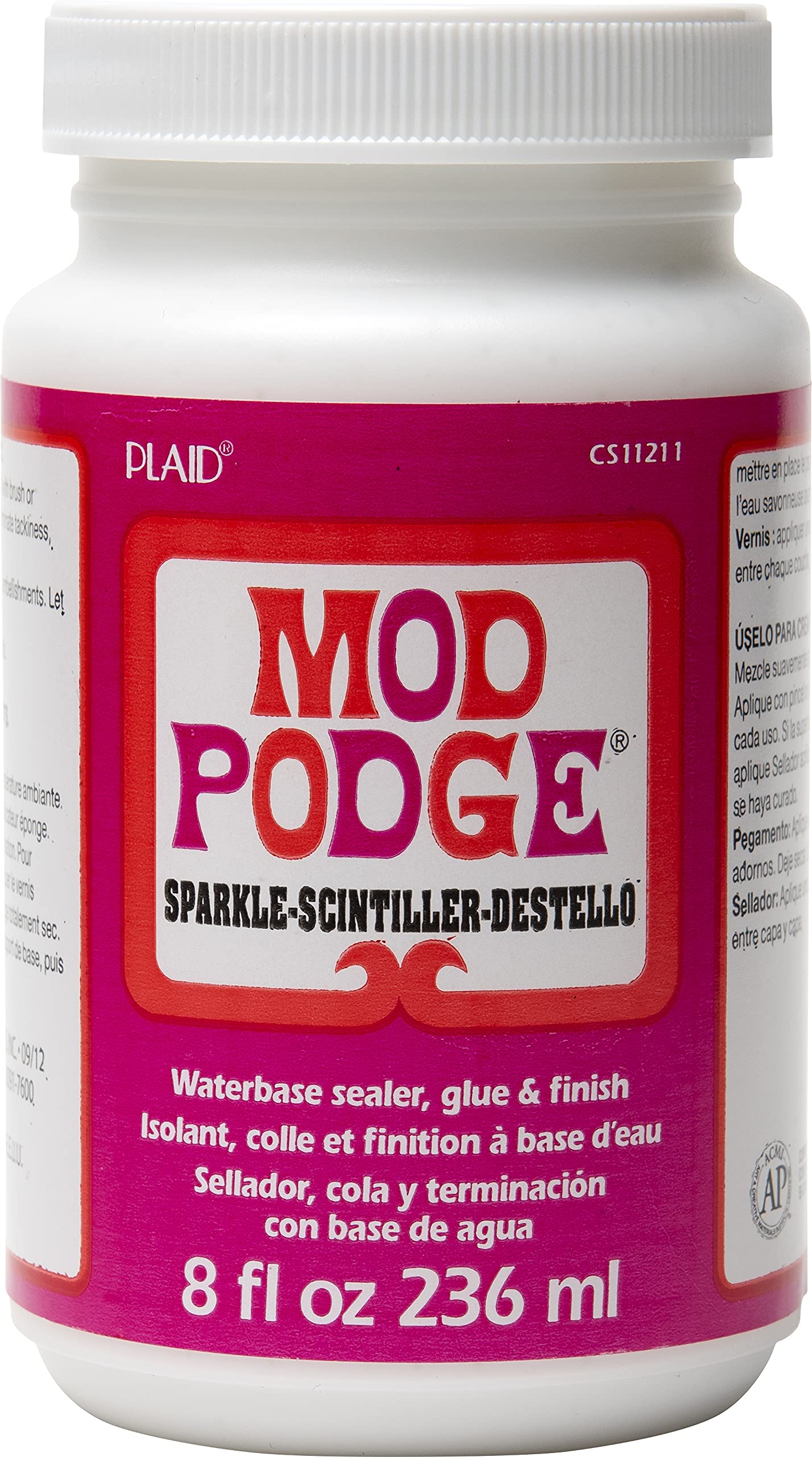 Mod Podge Sparkle Waterbase Sealer, Glue and Finish - Clear, 8 oz