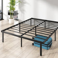 Zinus Caleb Double Metal Bed Frame – 135x190cm Platform Bed with Storage