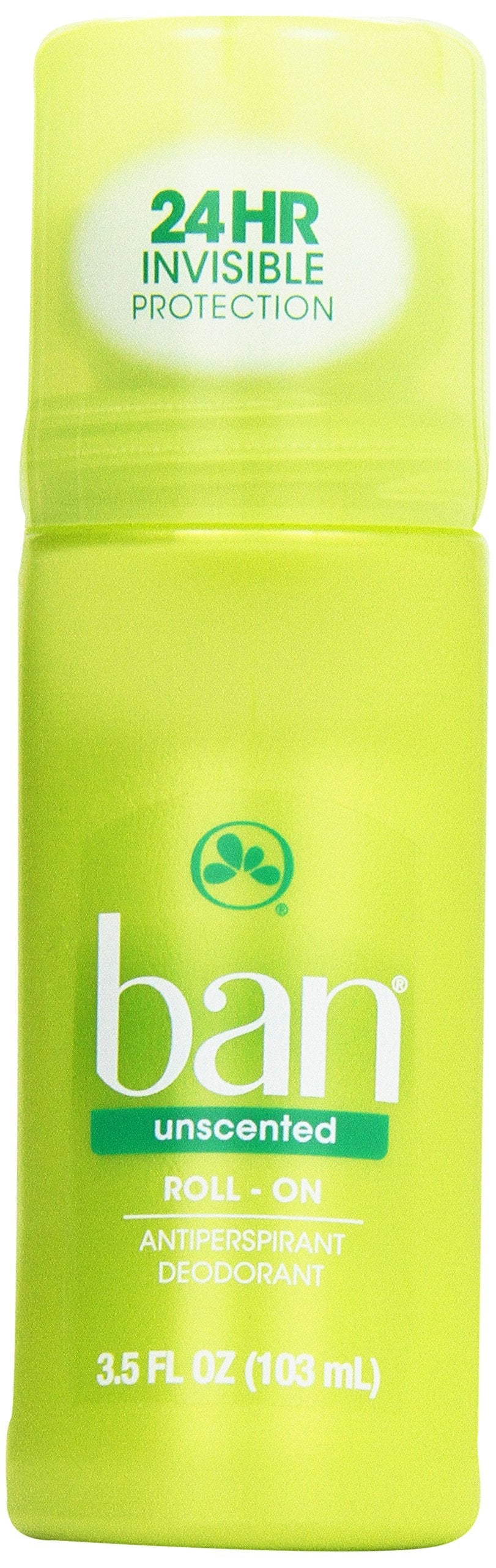 Ban Unscented Roll-On Antiperspirant Deodorant - 3.5 oz (Pack of 1)
