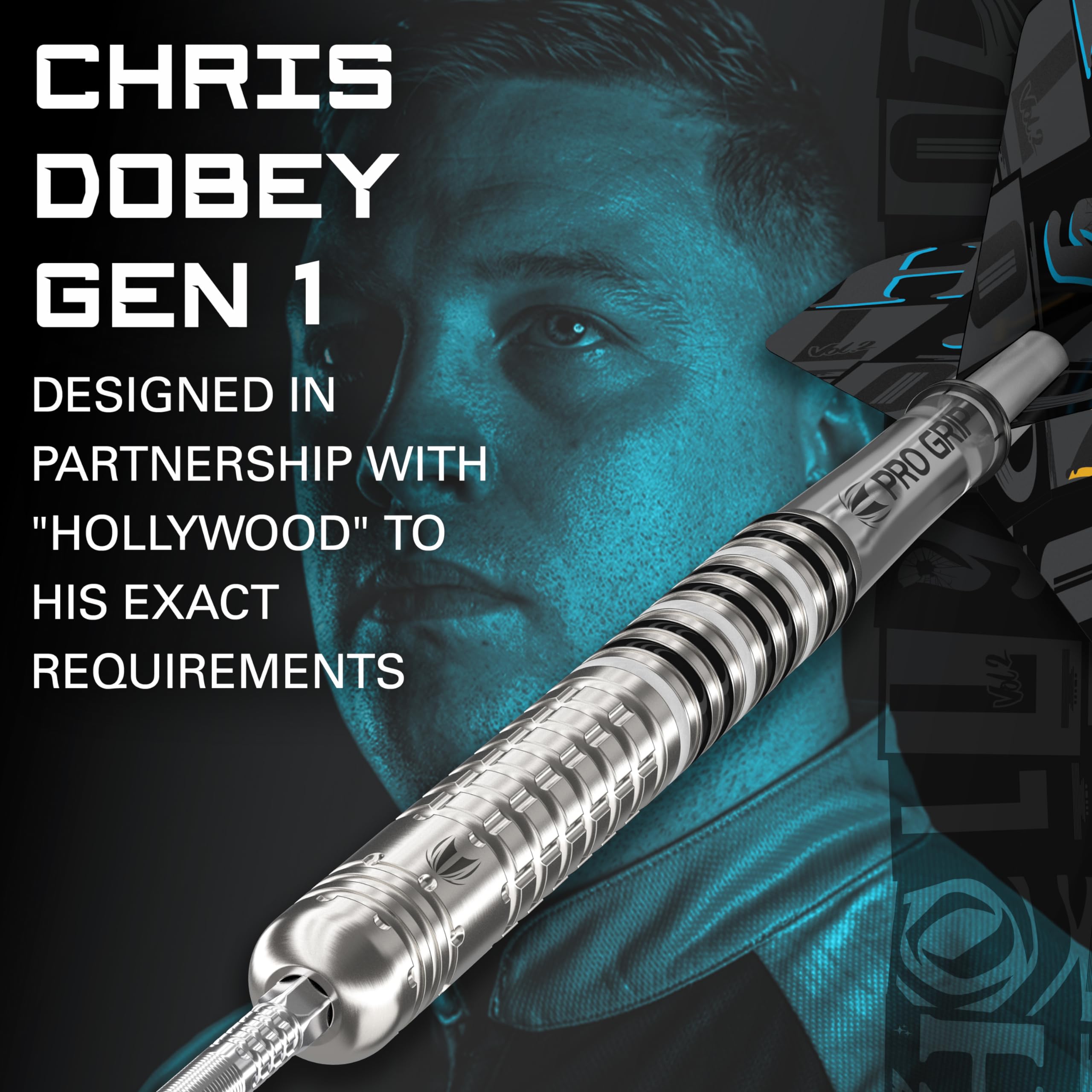 Target Darts Chris Dobey G1 22g 90% Tungsten Swiss Point Steel Tip Set