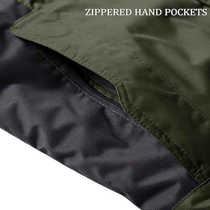 Massive Discounts Men's Winter Ski Jacket – Water-Repellent Fleece Lined Coat