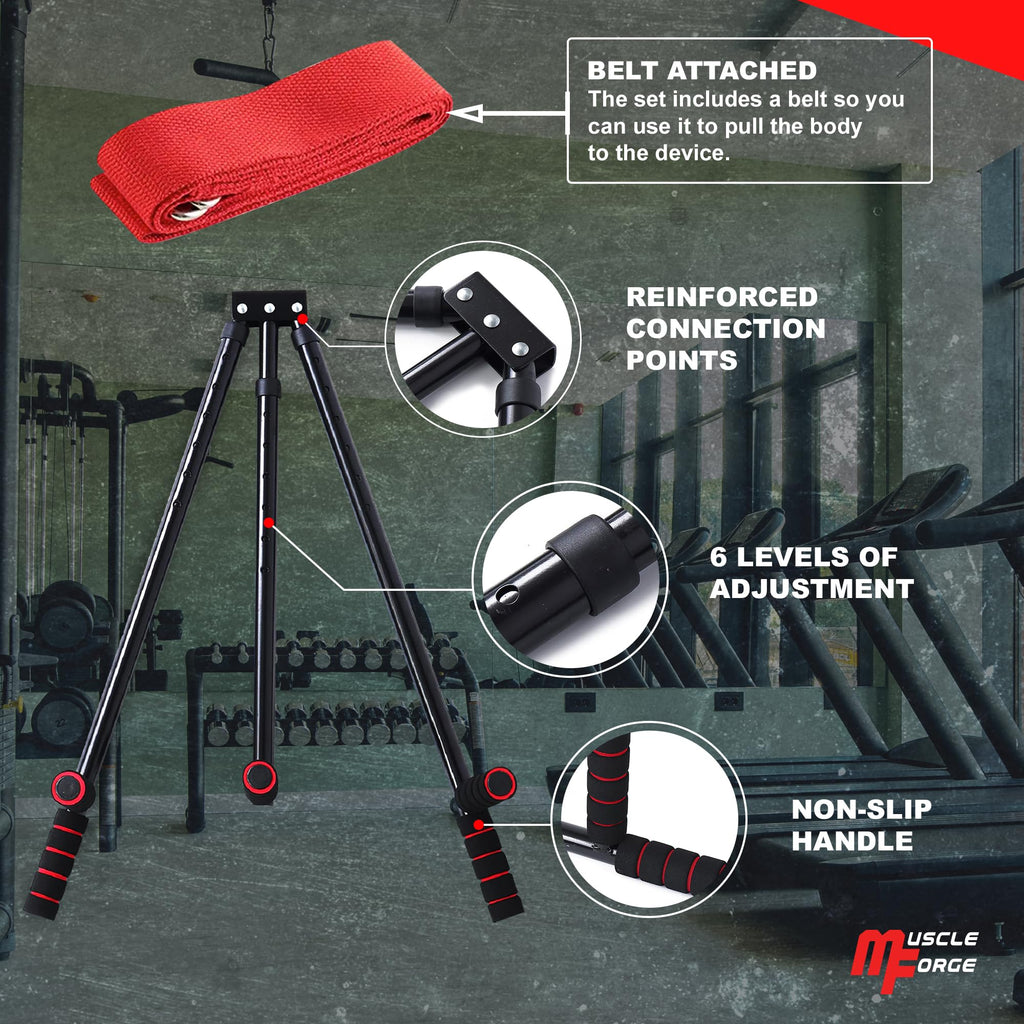 MuscleForge 3 Bar Leg Stretcher | 180 Degree Split Machine Trainer