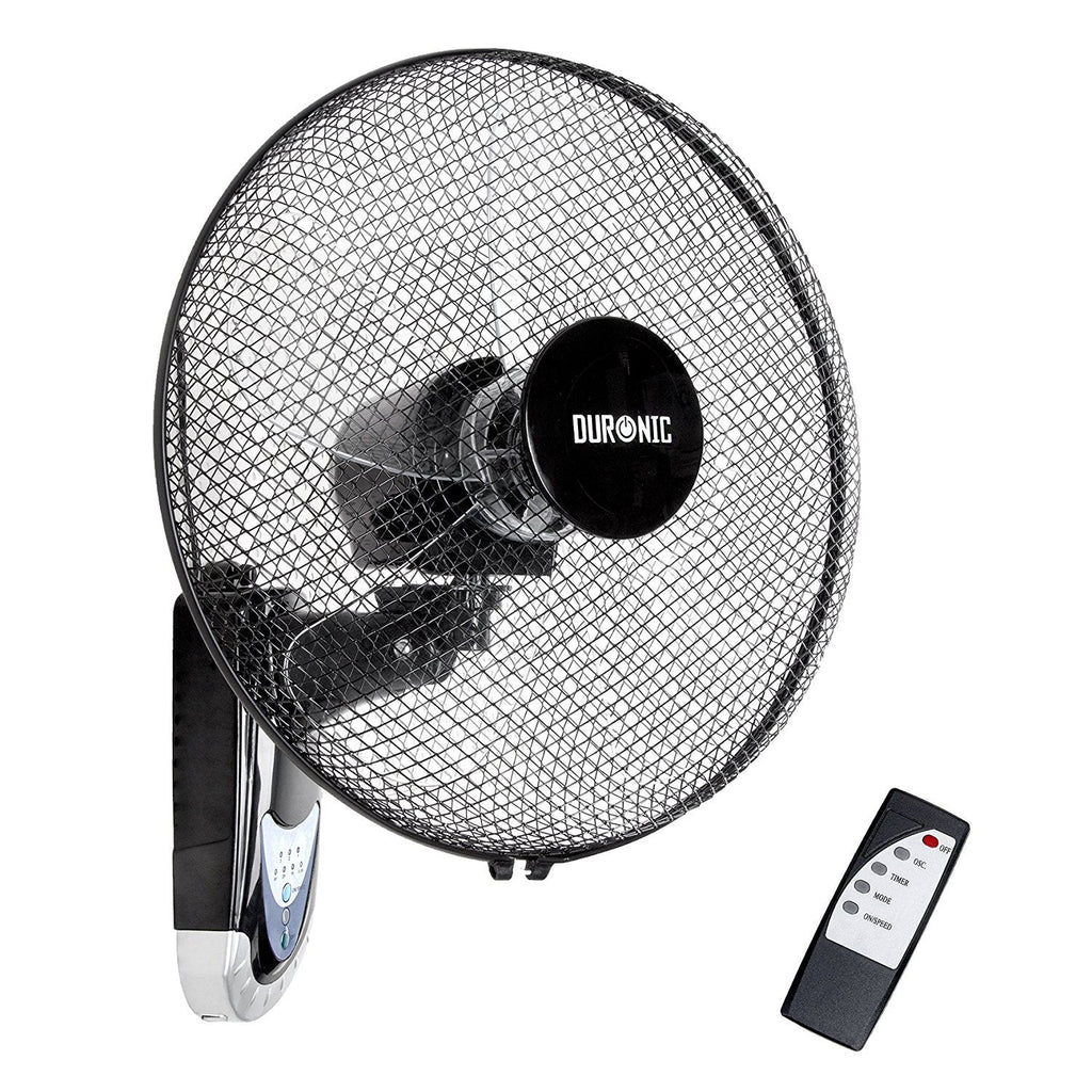 Duronic FN55 Wall Mounted Fan | 16 Inch Oscillating Fan with Remote Control