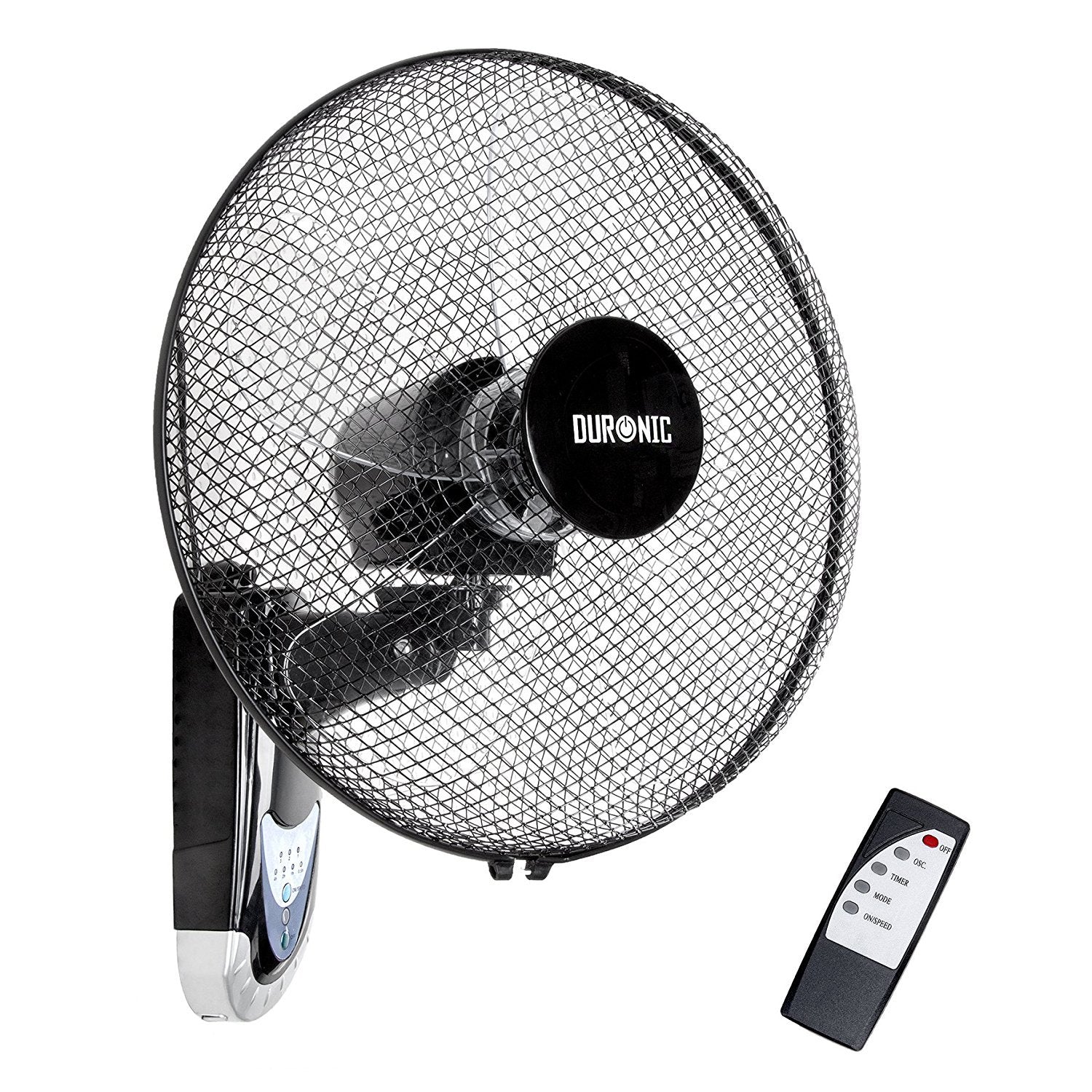 Duronic FN55 Wall Mounted Fan | 16 Inch Oscillating Fan with Remote Control