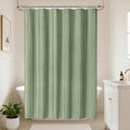 Jolof Store Boho Checkered Shower Curtain | Heavyweight Waterproof Linen