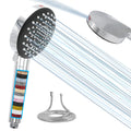 SANYCASA High Pressure Filtered Shower Head with Hose - 7 Jet Modes