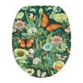 COEQINE Green Butterfly Plush Toilet Seat Cover – Elongated & Round Fit