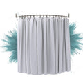 Erica Curved Shower Curtain Rod – 140x140cm Rustproof Wall Mount