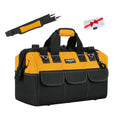 WINHUNT 18 Inch Wide Mouth Tool Bag | Waterproof Electrician Organizer