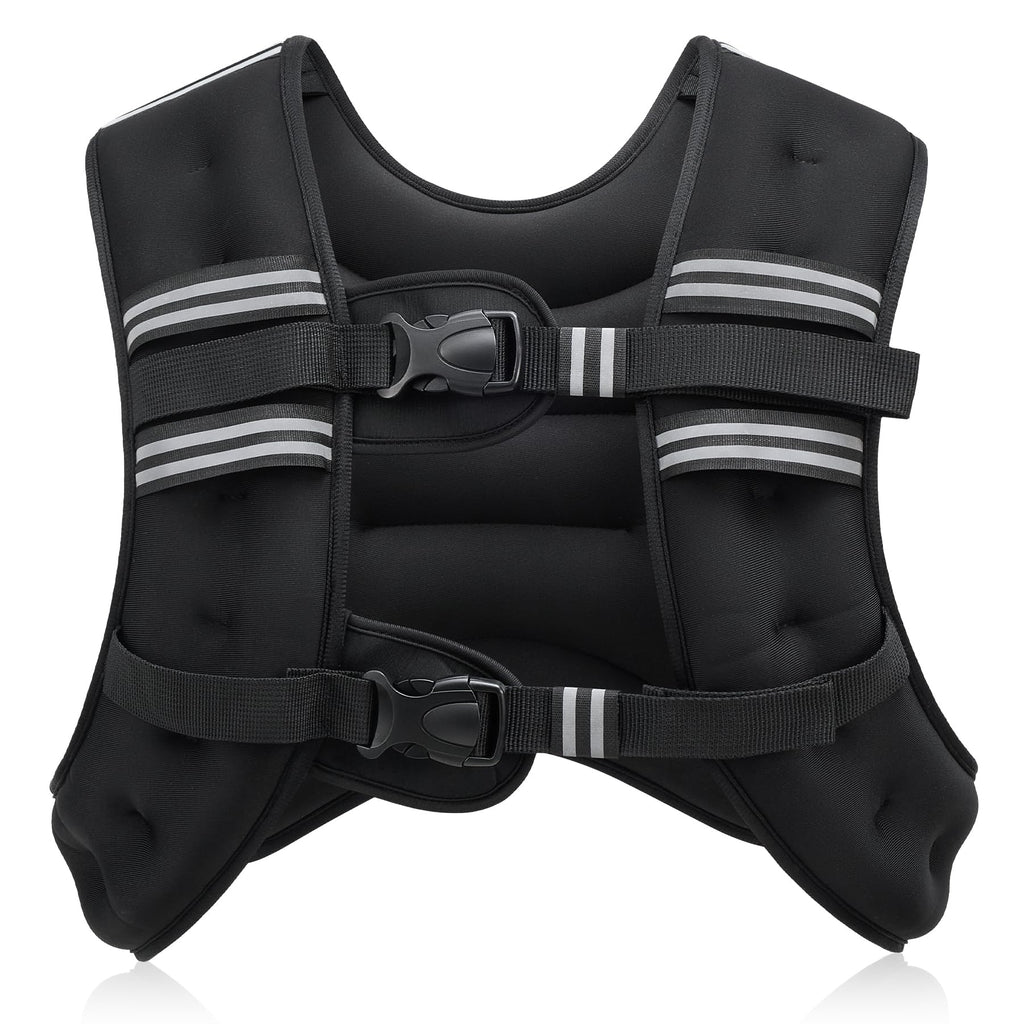 Zelus 7kg Weighted Vest | Neoprene Strength Training Vest with Reflective Strips