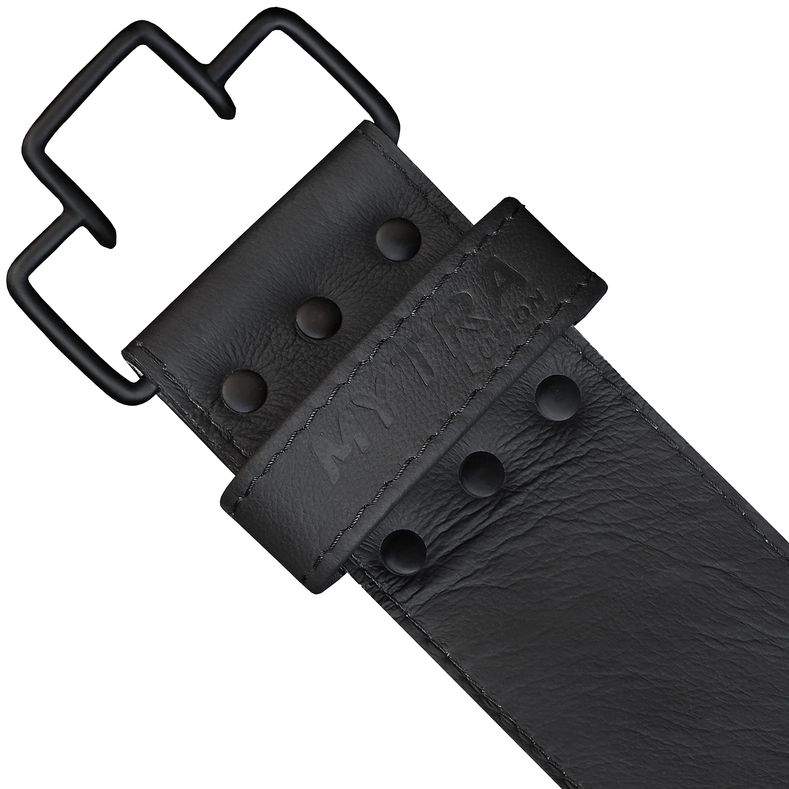 Mytra Fusion Weight Lifting Belt | 10mm Leather Powerlifting Belt