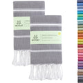 Wetcat Turkish Hand Towels | Set of 2 | 100% Cotton Quick Dry 20x30