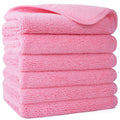Polyte Microfibre Face Washcloths | Lint Free Exfoliating Towels, 6 Pack