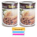 Bolero Cocoa & Hazelnut Wafer Rolls Bundle (400g x 2) with Sealing Clips