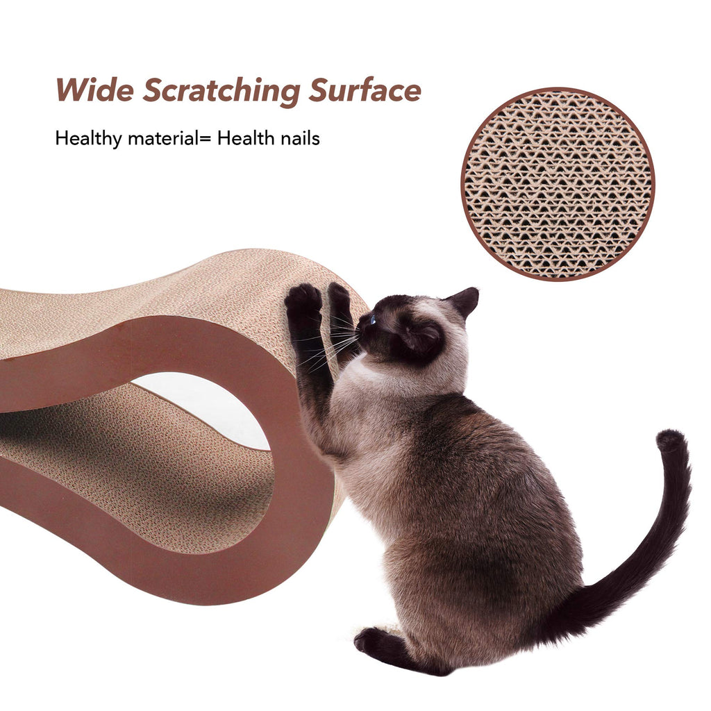 Large Cat Scratching Lounge – Cardboard Pad with Catnip