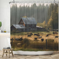 Jolof Store Landscape Shower Curtain – Waterproof Polyester, 180x200 cm