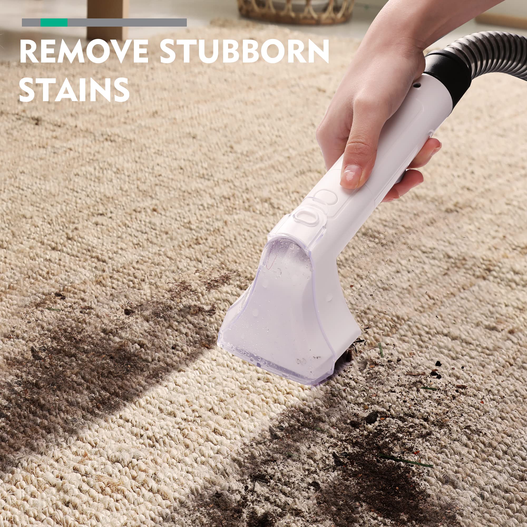 HAUSHOF StainZapper 400W Portable Spot Carpet and Upholstery Cleaner