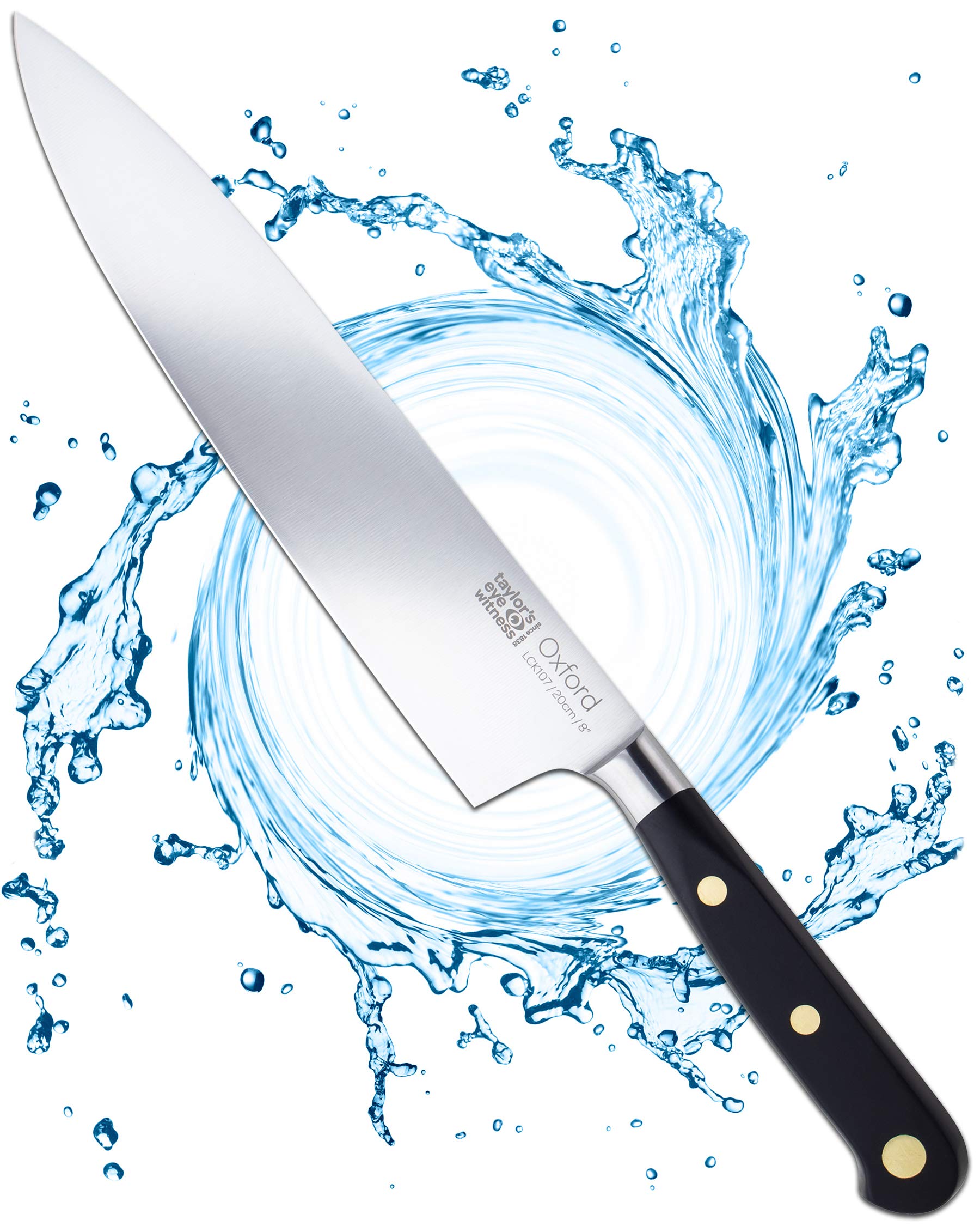 Taylors Eye Witness Oxford 20cm Chef Knife – Full Tang Stainless Steel