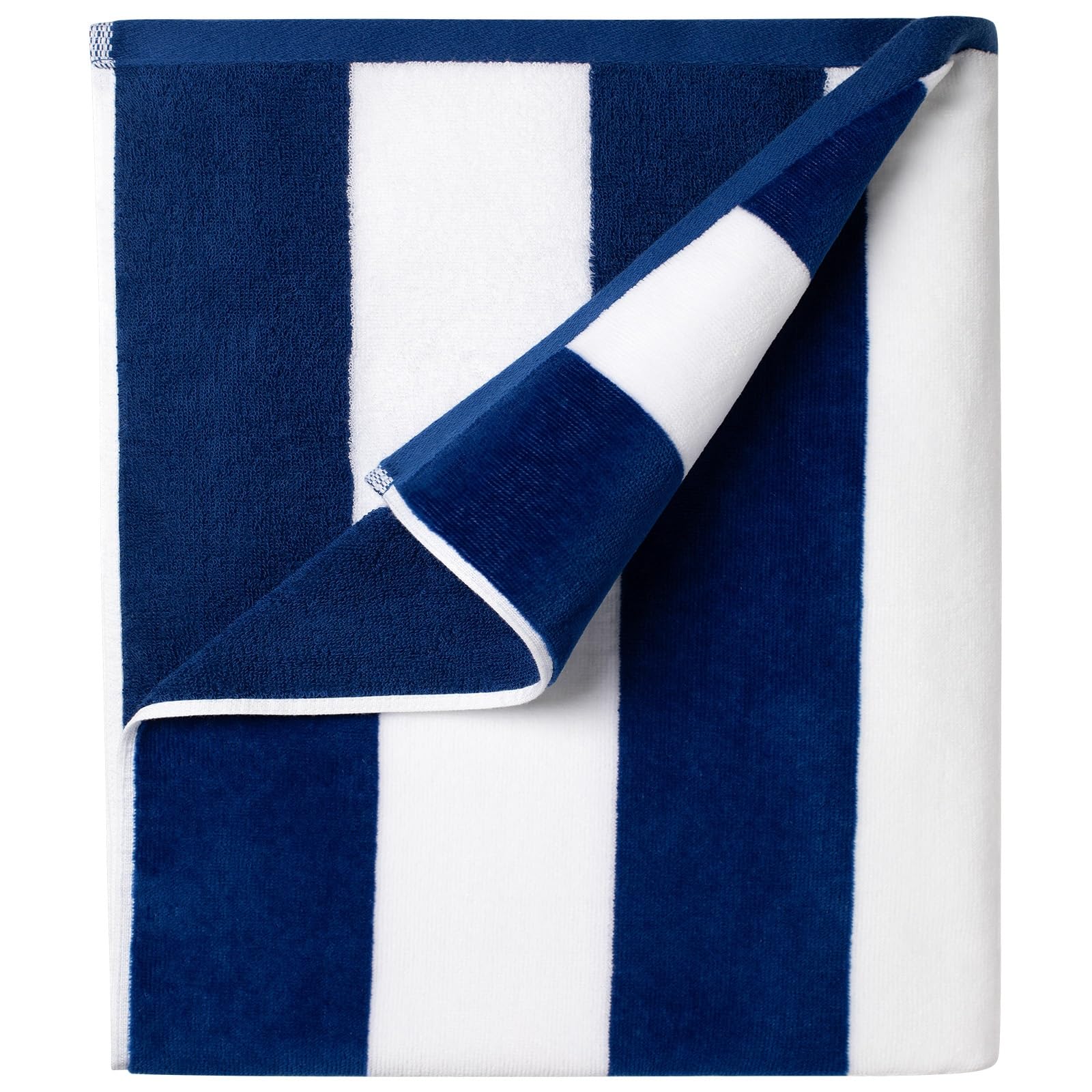 Ouxiaobai Oversized Cotton Beach Towel – Large Striped Pool Towel