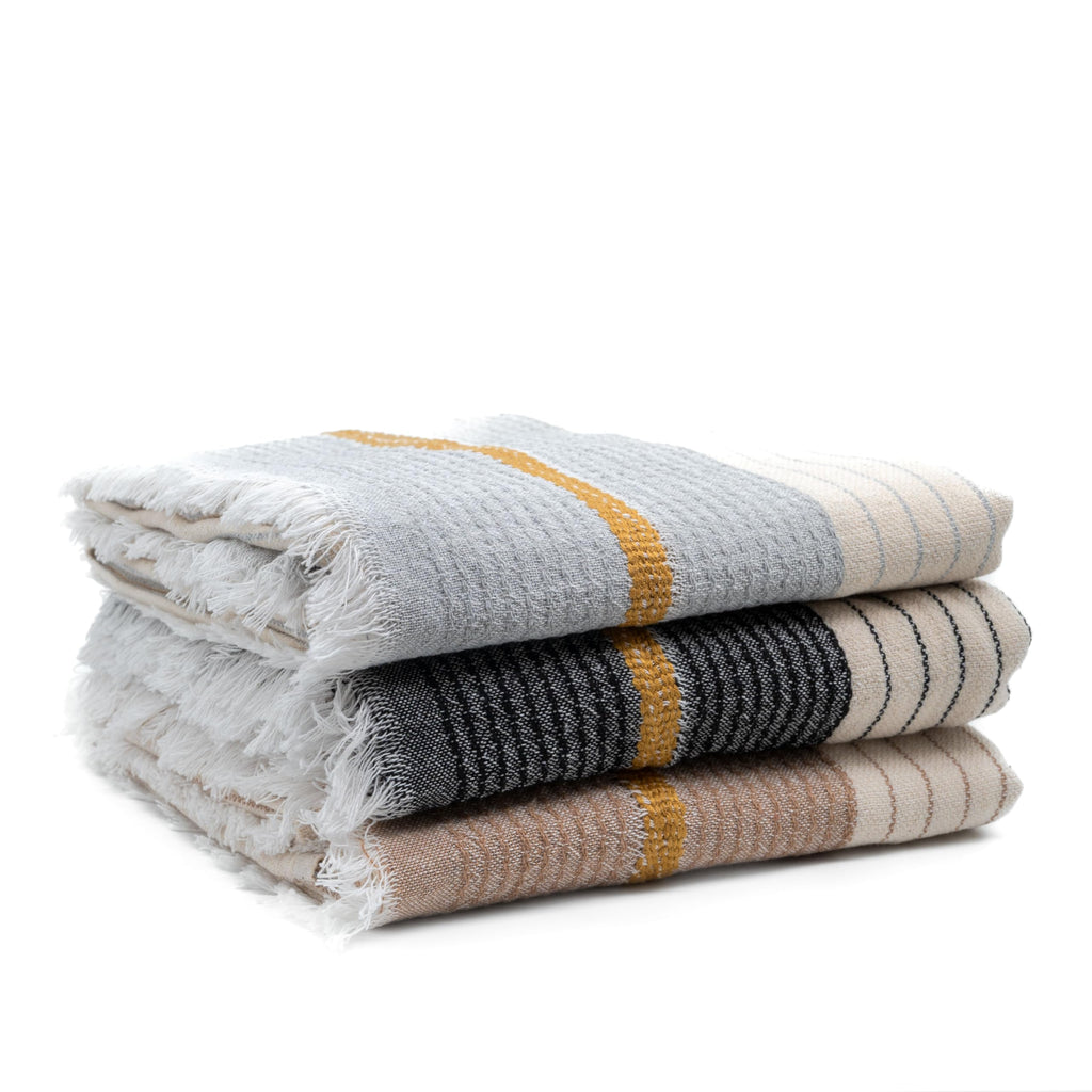 BERCA HOME Olympos Turkish Beach Towel – 100% Cotton Peshtemal Hammam & Bath Towel – Lightweight, Quick Dry, Sand Free – 90 × 190 cm - image 4