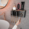 iHave Wall Mounted Toothbrush Holder with Automatic Toothpaste Dispenser
