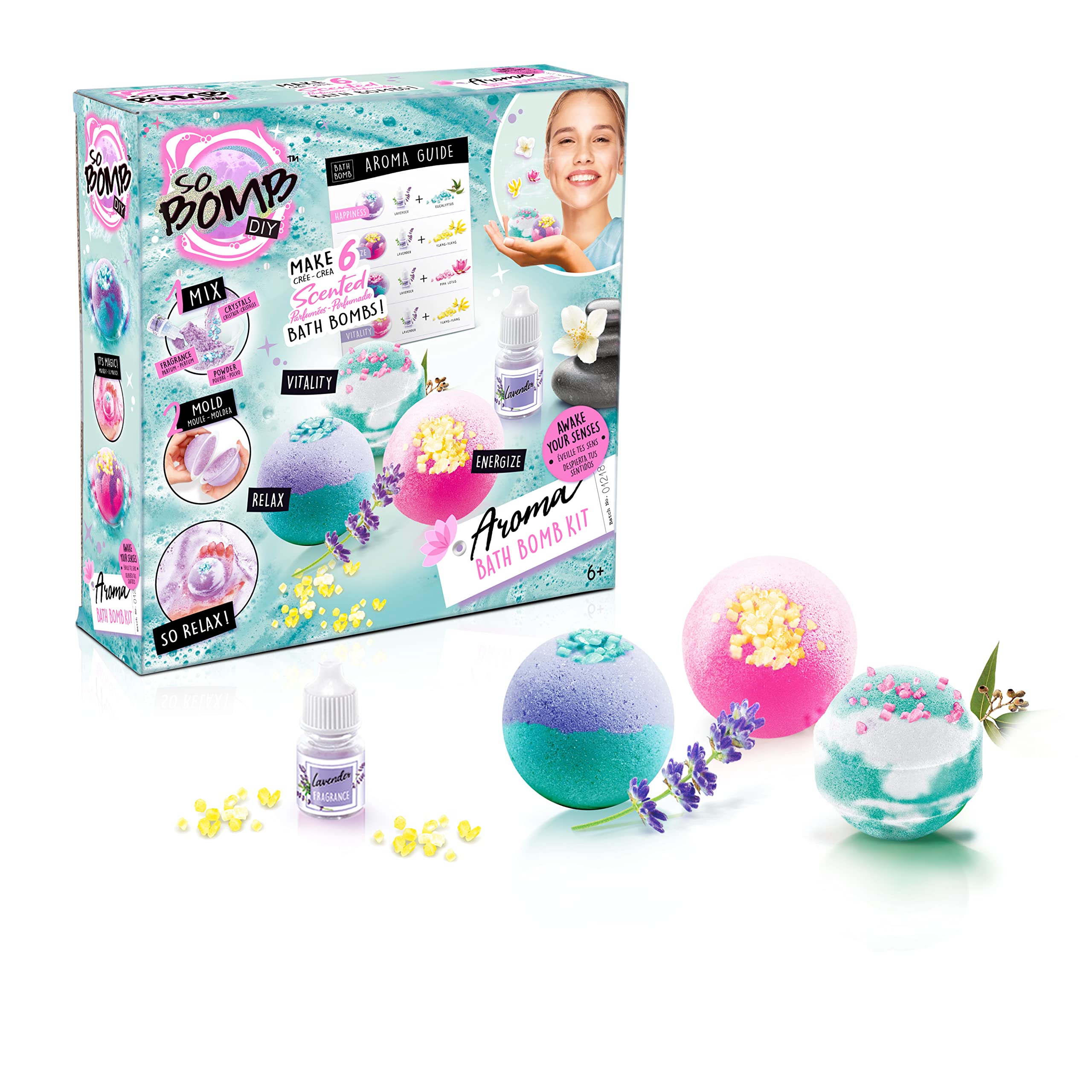 Canal Toys So Bomb DIY - 6-Pack Aromatic Bath Bomb Kit for Kids