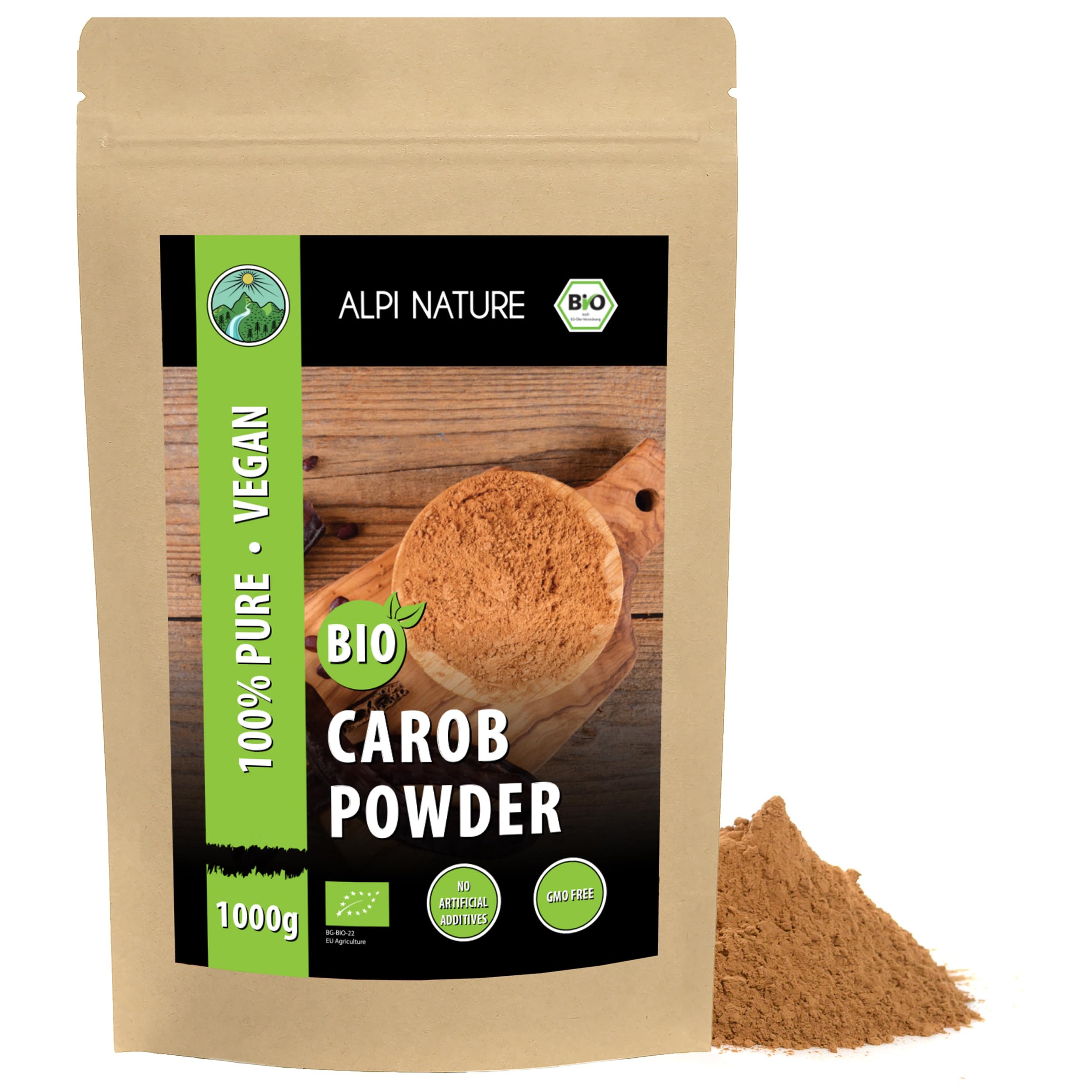 Alpi Nature Organic Carob Powder 1kg – Natural Cacao Substitute