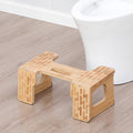 Fanwer Bamboo Toilet Stool – Adjustable 7" and 9" Squatting Stool