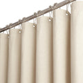 BTTN Cream Linen Shower Curtain – 92x182cm Narrow Stall Waterproof Fabric