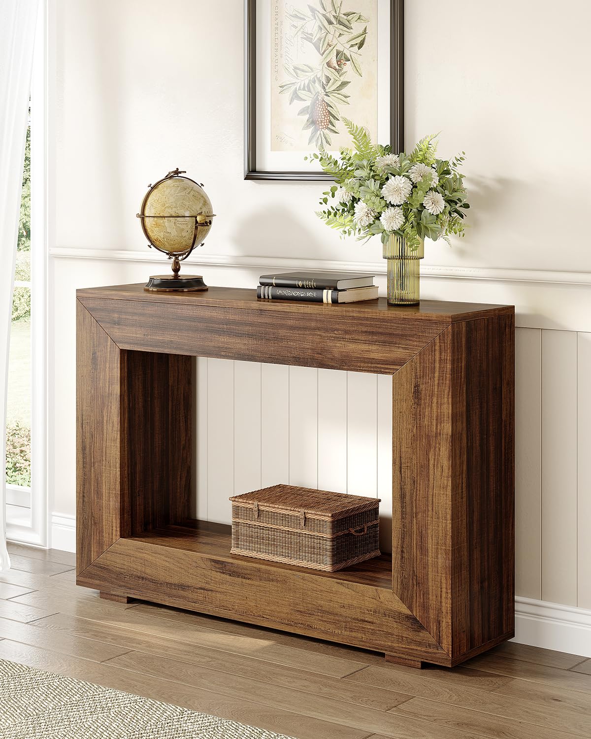 LITTLE TREE 47 Inches Console Table, Sofa Table with Storage, Modern Entryway Furniture for Hallway, Narrow Long Sofa Entryway Table for Living Room - image 4