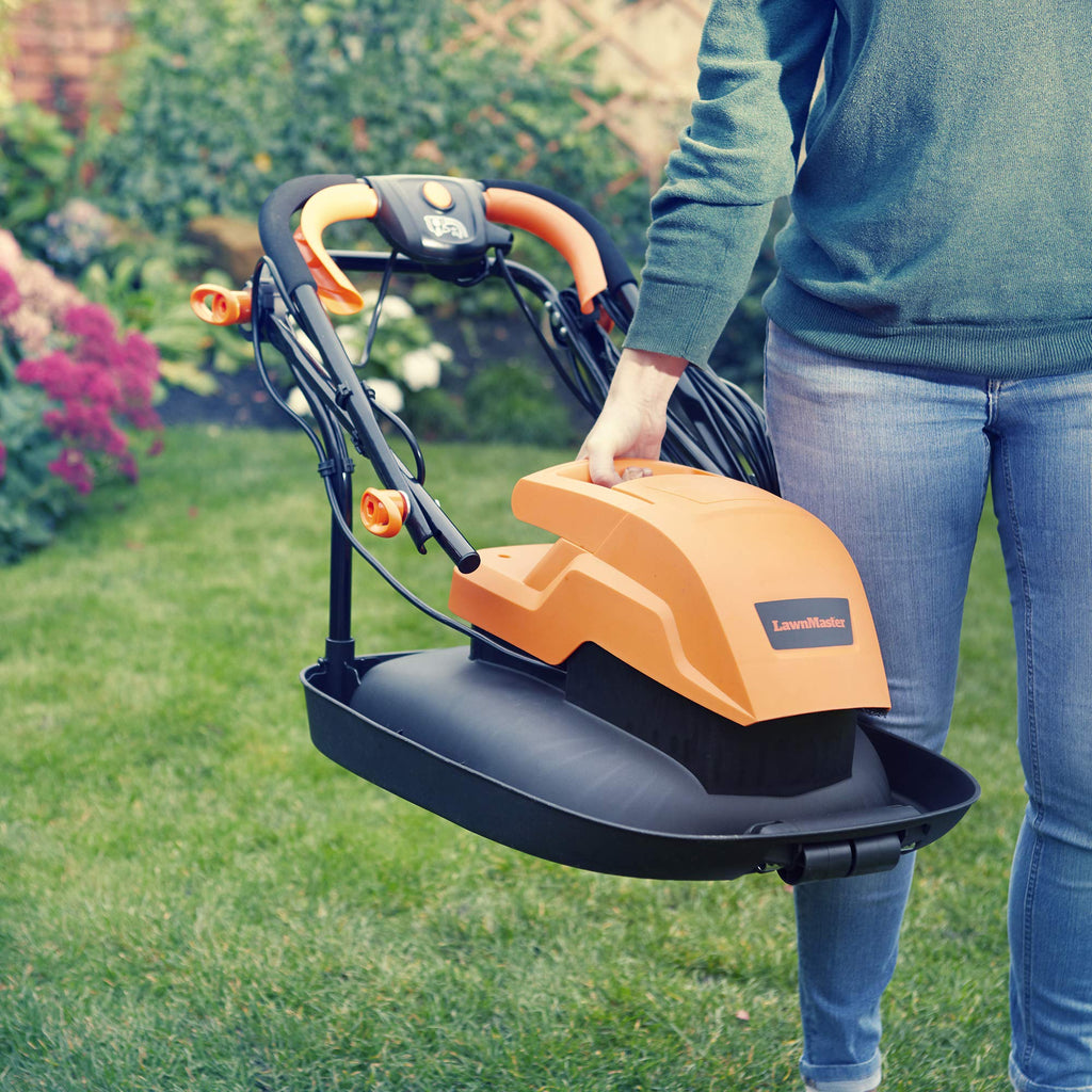 LawnMaster 33cm Hover Lawnmower | 1500W Mulching Electric Mower