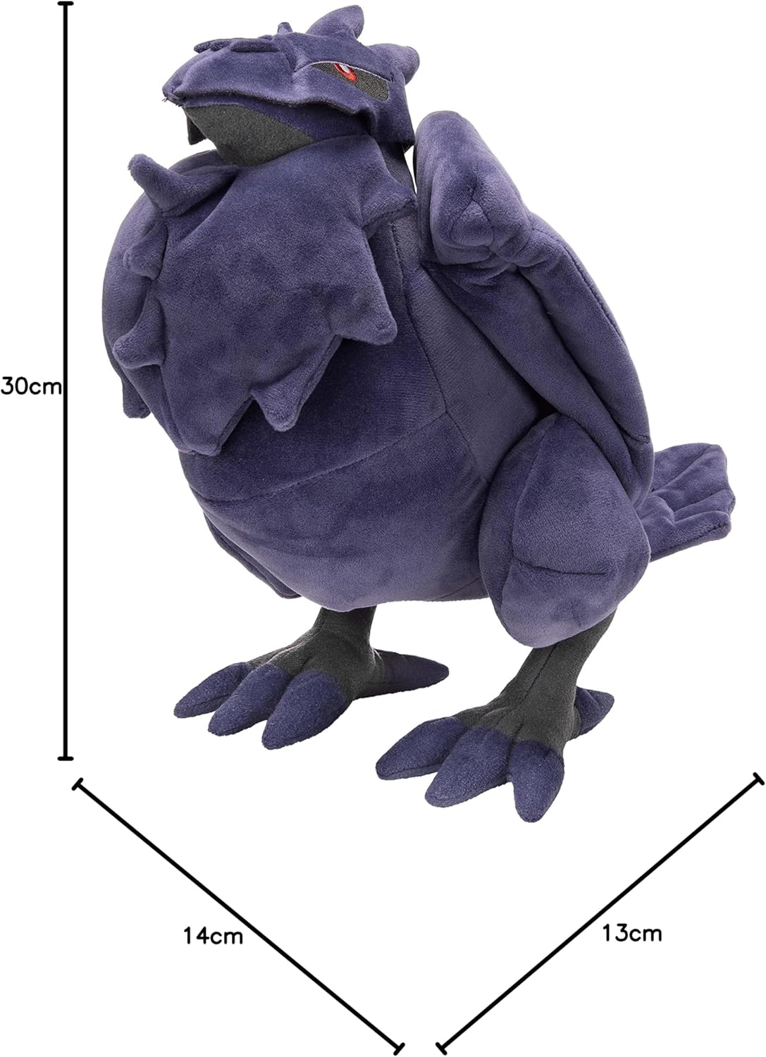 Snaps Pokemon Corviknight Plush – 12 Inch Collectible Stuffed Animal