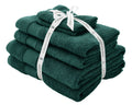 Catherine Lansfield Antibacterial 6 Piece Cotton Towel Set – Forest Green